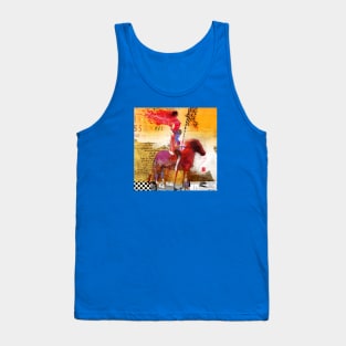 Amazons riding an horse Tank Top